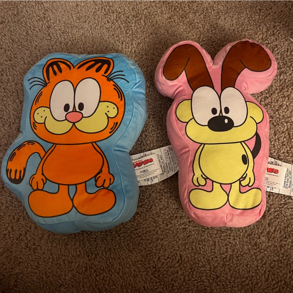 Garfield and Odie Pillows - NWOT